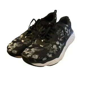 Skechers Go Run Women Size 11 Blue Flower Pattern